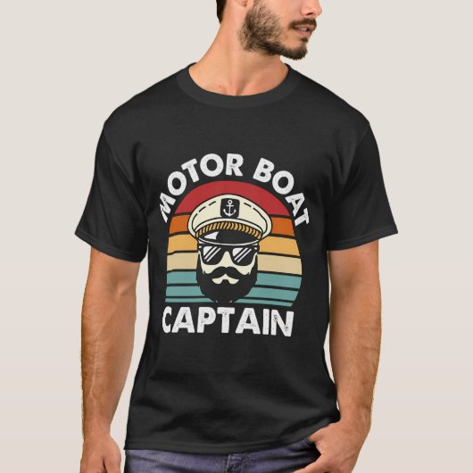 Motorbootkapitän T-Shirt (Vorderseite)