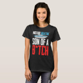 MotorbootSohn eines Pontoon-Bootes T-Shirt (Vorne ganz)