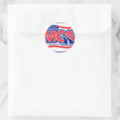 Motorclub Amerika Runder Aufkleber (Tasche)