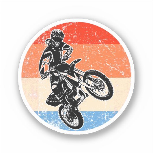 Motorcross-Aufkleber Aufkleber (Vorderseite)
