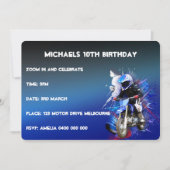 motorcross Einladung (Vorderseite)