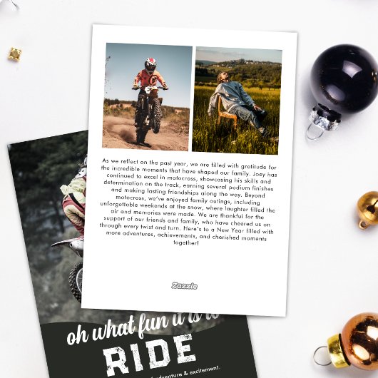 Motorcross Fun to Ride Weihnachten Foto