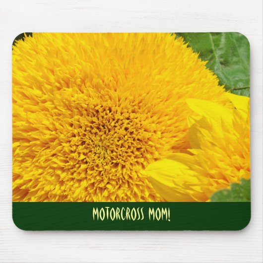 Motorcross-Mama! Mousepad Gelbe Sonnenblumen (Vorne)