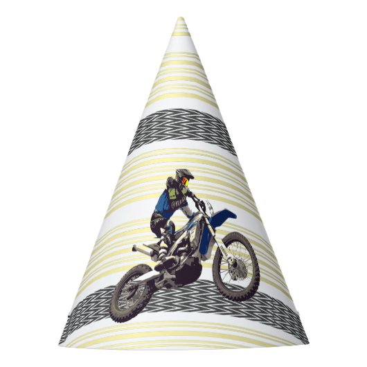 Motorcross Rider Partyhütchen (Vorderseite)