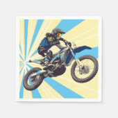 Motorcross Rider Serviette (Vorderseite)