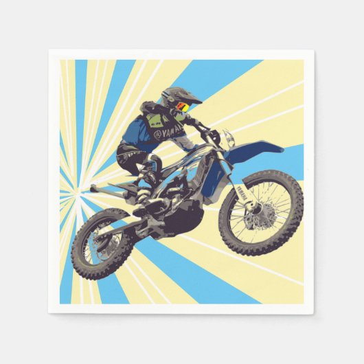 Motorcross Rider Serviette (Vorderseite)