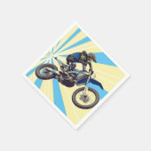 Motorcross Rider Serviette (Ecke)
