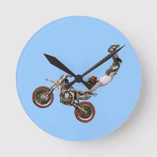 Motorcross Runde Wanduhr (Vorderseite)