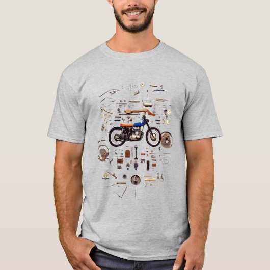 Motorcycle Anatomy – The Art of Motion T-Shirt (Vorderseite)