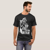 Motorcycle Biker Skeleton Skull Live To Ride Ride T-Shirt (Vorne ganz)