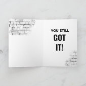 Motorcycle 'Birthday 40th Still Got It Karte (Innenseite)