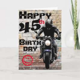 Motorcycle Birthday 45th Still Got It Custom Karte