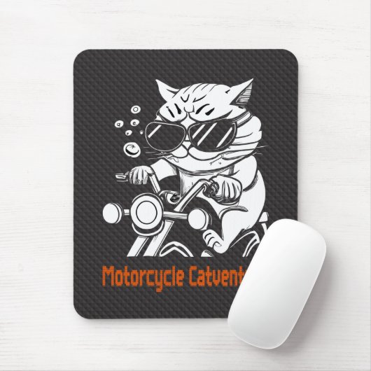 Motorcycle Catventure Mousepad (Mit Mouse)