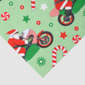 Motorcycle Christmas Holiday Gift Seidenpapier (Ausschnitt)