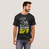 Motorcycle Couple Grip It And Rip It Biker T-Shirt (Vorne ganz)