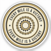 Motorcycle Distance Achievement Style Aufkleber (Vorderseite)