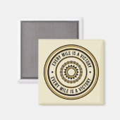 Motorcycle Distance Achievement Style Magnet (Vorderseite/Rückseite)