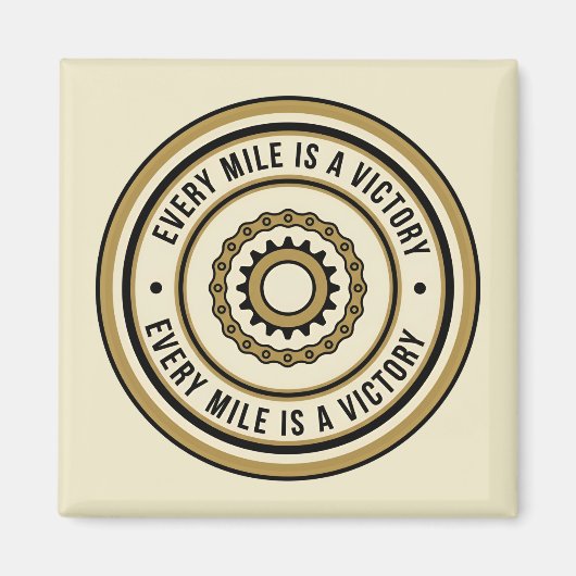 Motorcycle Distance Achievement Style Magnet (Vorne)