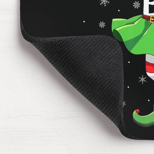 Motorcycle Elf Christmas Girls Women Elf Squad Xma Mousepad (Ecke)