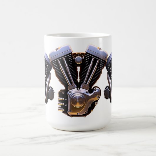 Motorcycle Engine Coffee Kaffeetasse (Mittel)