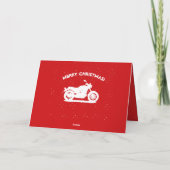 Motorcycle Feiertagskarte (Rückseite)