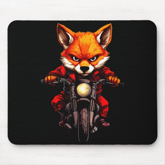 Motorcycle Foxes  Mousepad (Vorne)