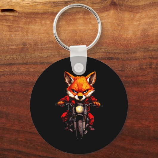 Motorcycle Foxes  Schlüsselanhänger (Vorderseite)