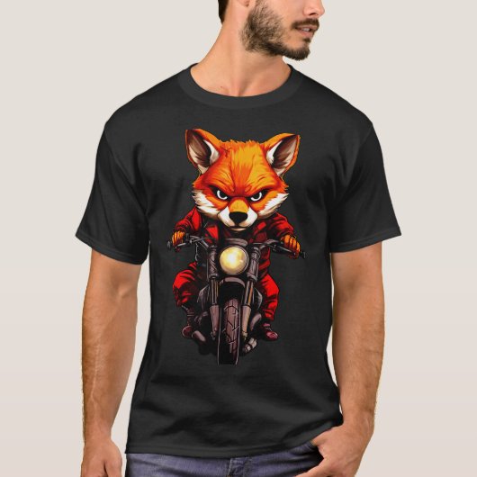Motorcycle Foxes  T-Shirt (Vorderseite)