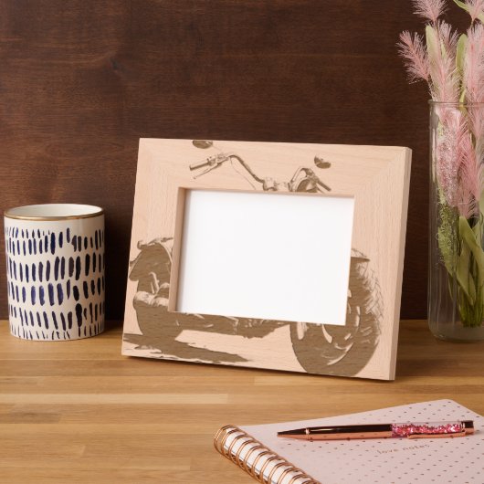 Motorcycle Geätzte Rahmen (Linke Ecke)