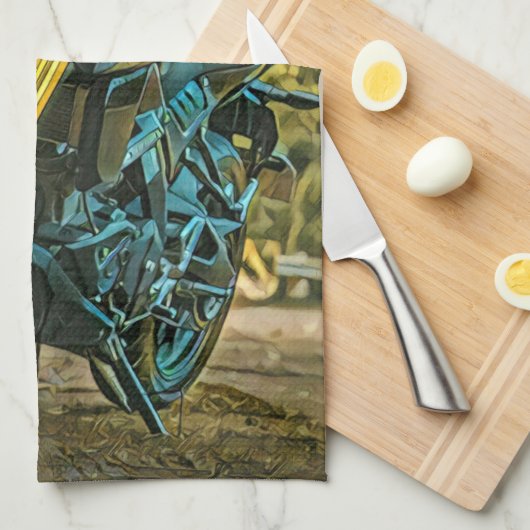 Motorcycle gift geschirrtuch (Viertel Falte)