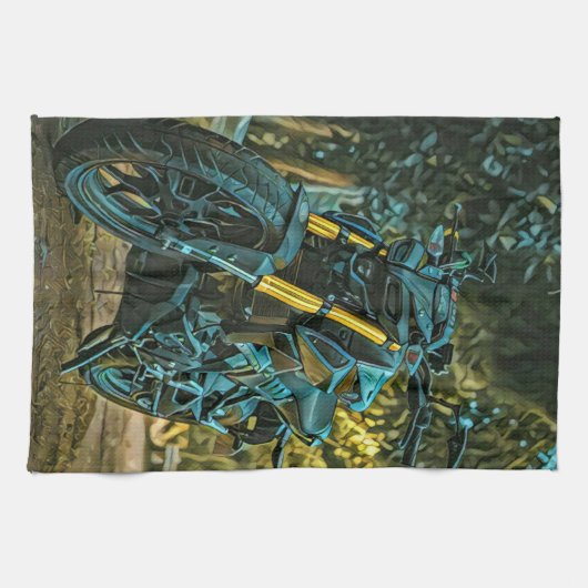 Motorcycle gift geschirrtuch (Horizontal)