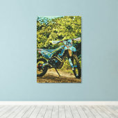 Motorcycle gifts leinwanddruck (Insitu (Holzboden))