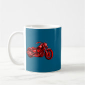 Motorcycle Heart Biker Valentines Day Rider Couple Kaffeetasse (Links)