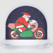 Motorcycle Holiday Gift Snow Globe Schneekugeln (Rückseite)