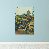 Motorcycle lover gift leinwanddruck (Insitu (Holzboden))