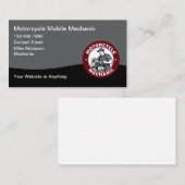 Motorcycle Mobile Mechanic Business Card Visitenkarte (Vorne/Hinten)