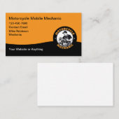 Motorcycle Mobile Mechanic Business Card Visitenkarte (Vorne/Hinten)