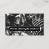 Motorcycle Mobile Mechanic Service Visitenkarte (Vorderseite)