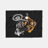 Motorcycle Monkeys Fleecedecke (Vorderseite (Horizontal))