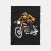 Motorcycle Monkeys Fleecedecke (Vorderseite)