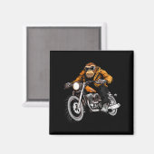 Motorcycle Monkeys Magnet (Vorderseite/Rückseite)