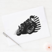Motorcycle Ovaler Aufkleber (Umschlag)