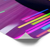 Motorcycle Racing Dragon Poster (Ecke)