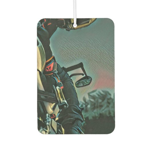 motorcycle racing lover gift autolufterfrischer (Vorderseite)