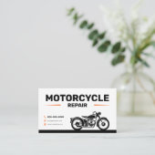 Motorcycle Repair Services Visitenkarte (Stehend Vorderseite)