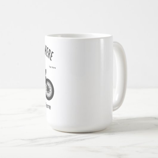 Motorcycle Ride Speed and Freedom Design Kaffeetasse (VorderseiteRechts)