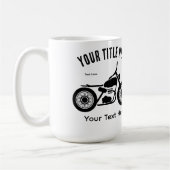 Motorcycle Ride Speed and Freedom Design Kaffeetasse (Links)