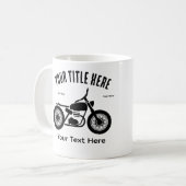 Motorcycle Ride Speed and Freedom Design Kaffeetasse (Vorderseite Links)