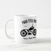 Motorcycle Ride Speed and Freedom Design Kaffeetasse (Links)