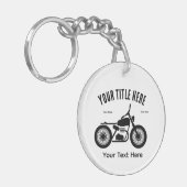 Motorcycle Ride Speed and Freedom Design Schlüsselanhänger (Vorderseite links)